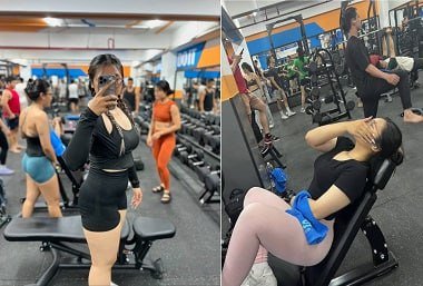Sung sướng với em Gymer mông to